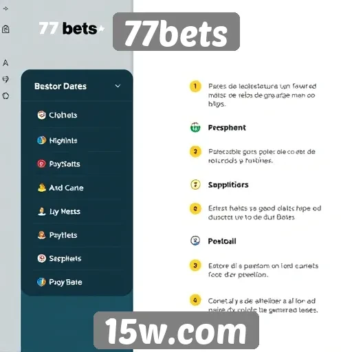Avaliação das funcionalidades do site 77bets