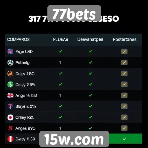 Comparativo entre 77bets e outras plataformas de jogos